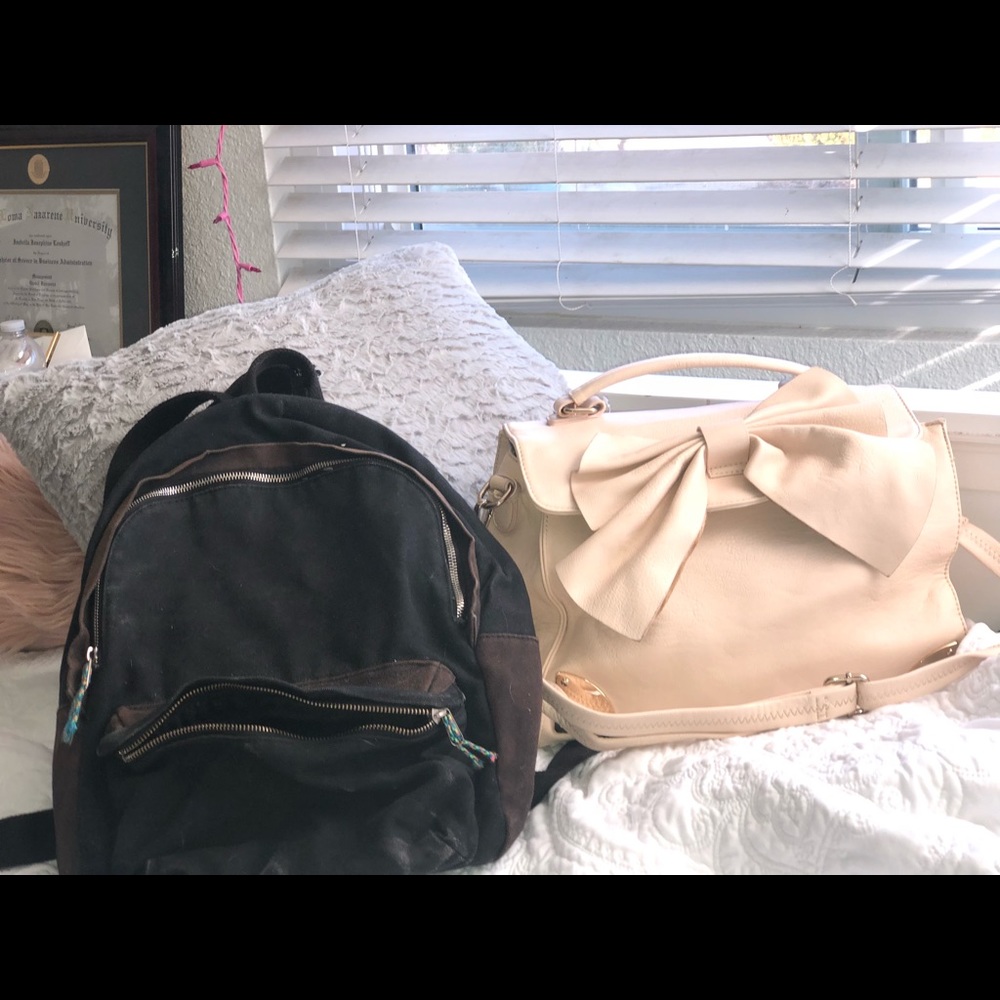 Brandy Melville bag and off brand hobo